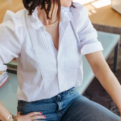 Bonita Ruffle Tux Shirt