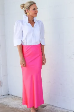 Bonita Ruffle Tux Shirt