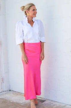 Bonita Ruffle Tux Shirt