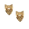 Bow Leopard Earrings