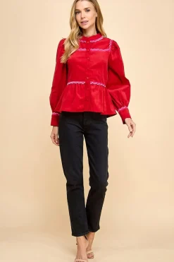 Caroline Scallop Detail Top