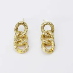 Chain of Sparkles Earrings