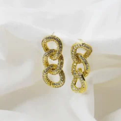 Chain of Sparkles Earrings