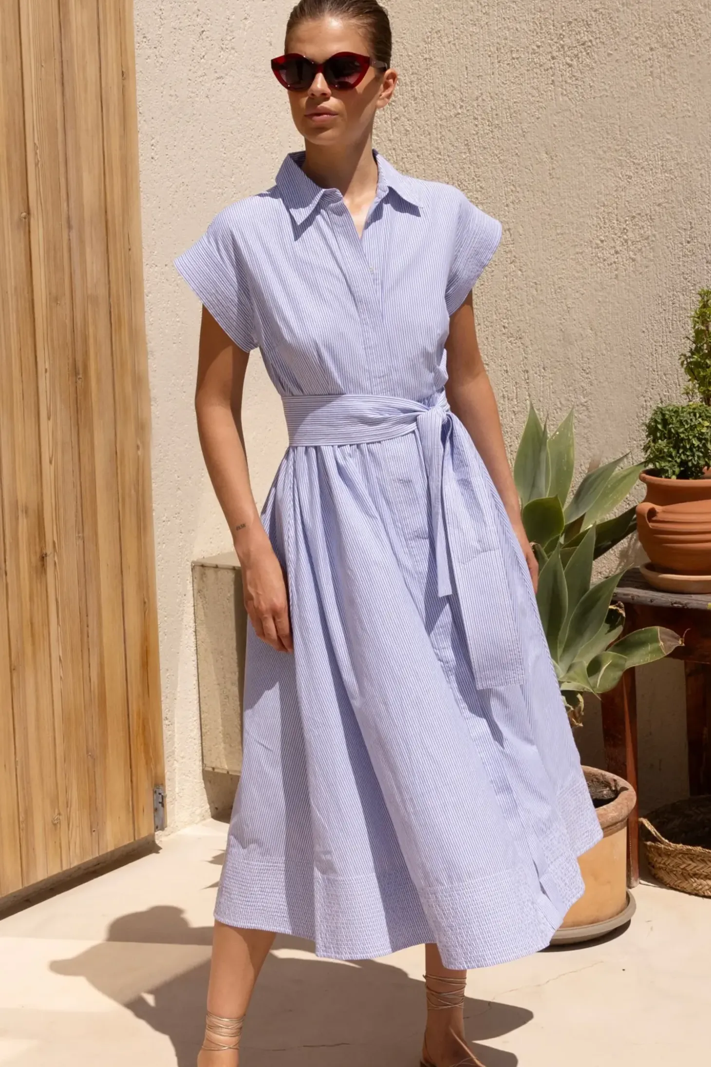 Chatham Belted Shirt Dress