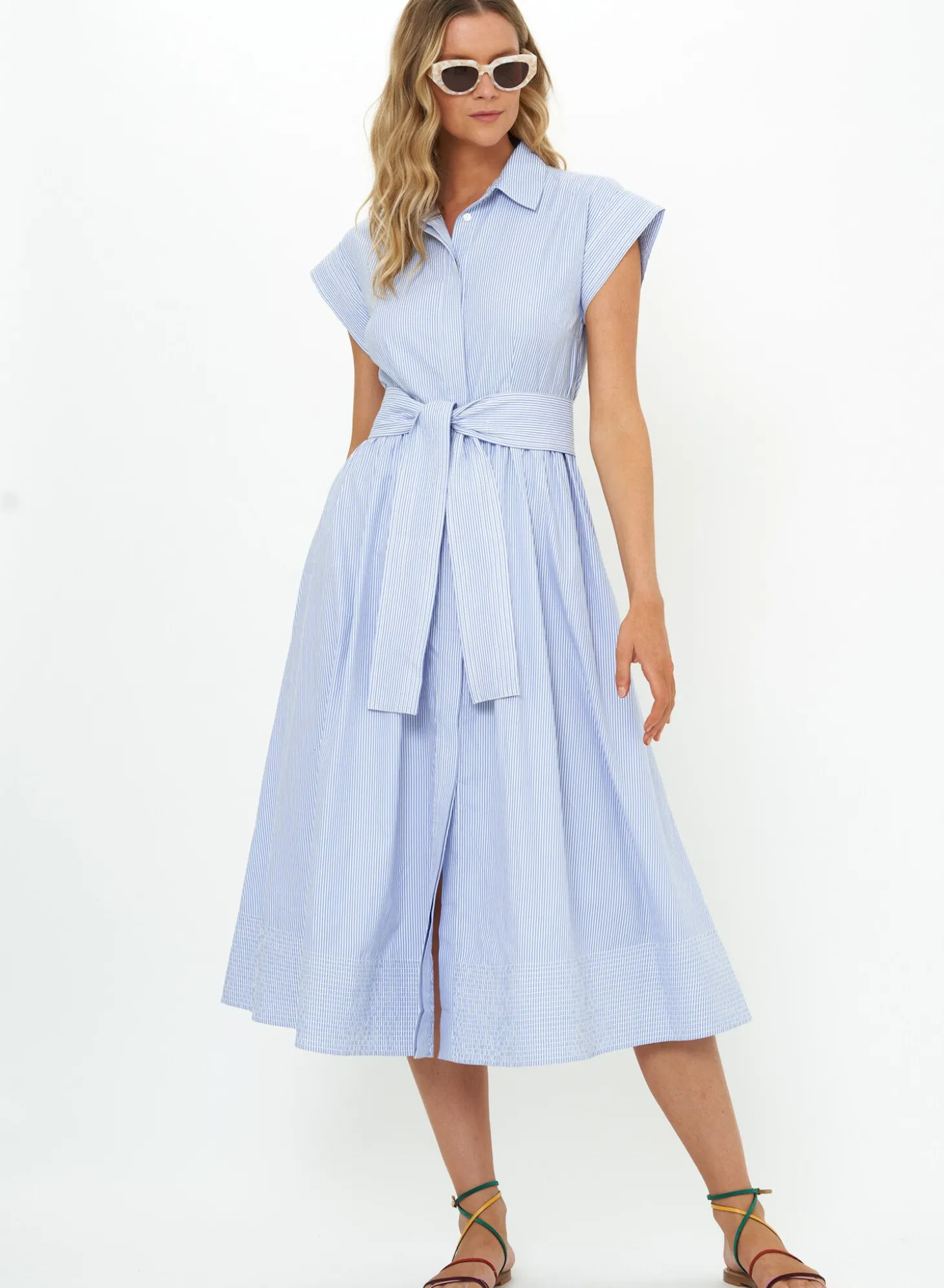 Chatham Belted Shirt Dress