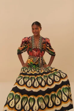 Coconut Tree Flow Dress