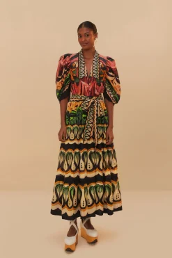 Coconut Tree Flow Dress