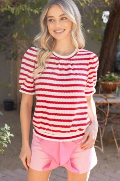 Corinne Stripe Knit Top
