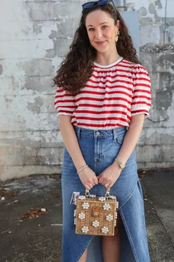 Corinne Stripe Knit Top