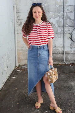 Corinne Stripe Knit Top