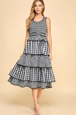 Gracen Gingham Ruffle Dress