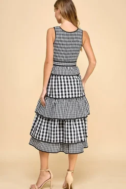Gracen Gingham Ruffle Dress