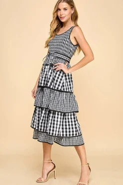 Gracen Gingham Ruffle Dress