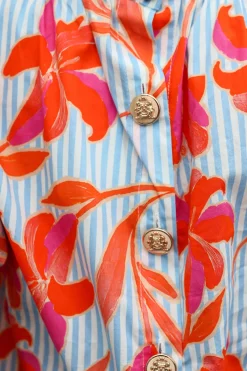 Kate Floral Stripe Top