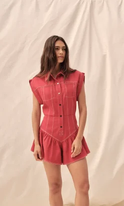 Kiera Denim Romper