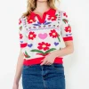 Macie Floral Knit Top