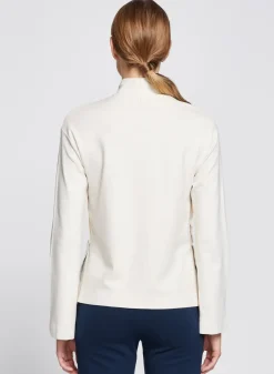 Mock Neck Pocket Top