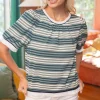 Mona Stripe Knit Top