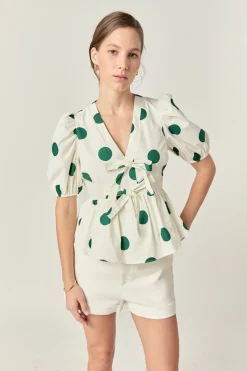 Nora Polka Dot Top