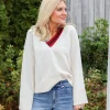 Raglan V Neck Sweater