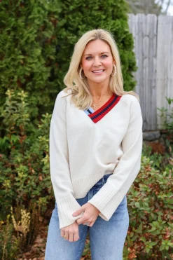 Raglan V Neck Sweater