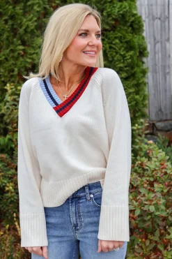 Raglan V Neck Sweater