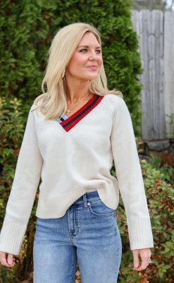 Raglan V Neck Sweater
