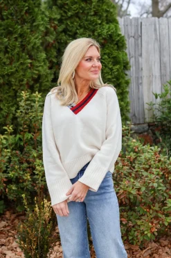 Raglan V Neck Sweater