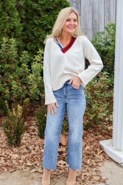 Raglan V Neck Sweater