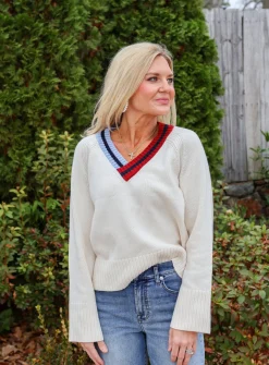 Raglan V Neck Sweater