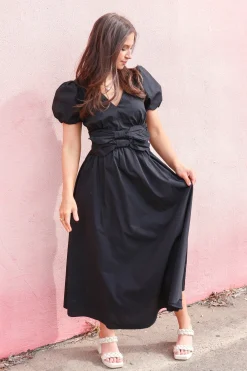 Ronnie Bow Midi Dress