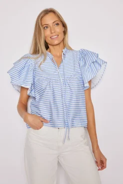 Ruffle Sleeve Top