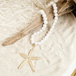 Starfish Pearl Necklace
