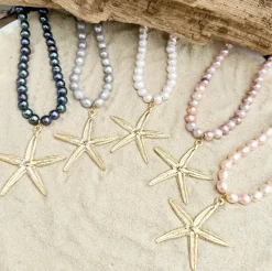 Starfish Pearl Necklace