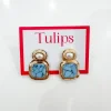 Turquoise & Pearl Earrings