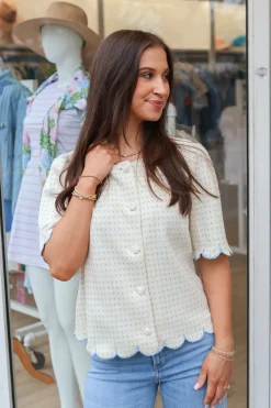 Fiona Scallop Top